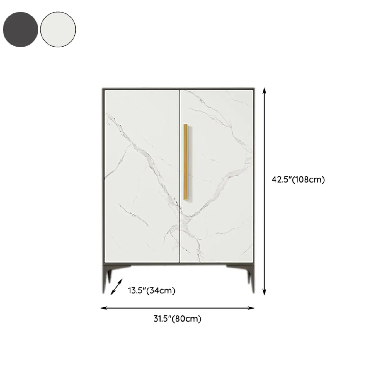 Modern White-Gray Metal Hallway Shoe Storage Cabinet #size | homeyfad