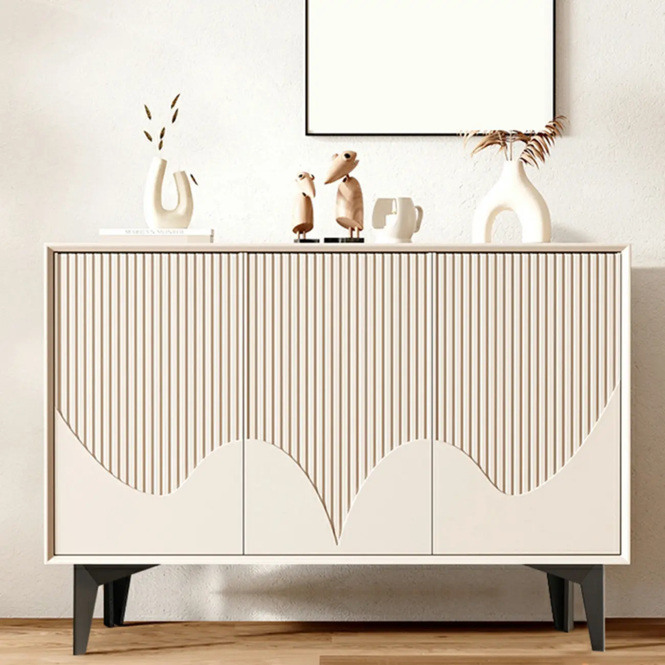 Hallway White Wood Shoe Cabinet with Slate Image - 2 | homeyfad