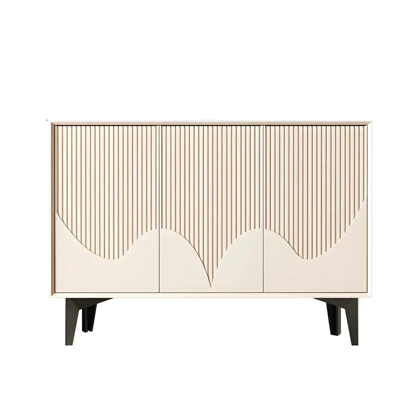 Hallway White Wood Shoe Cabinet with Slate Image - 8