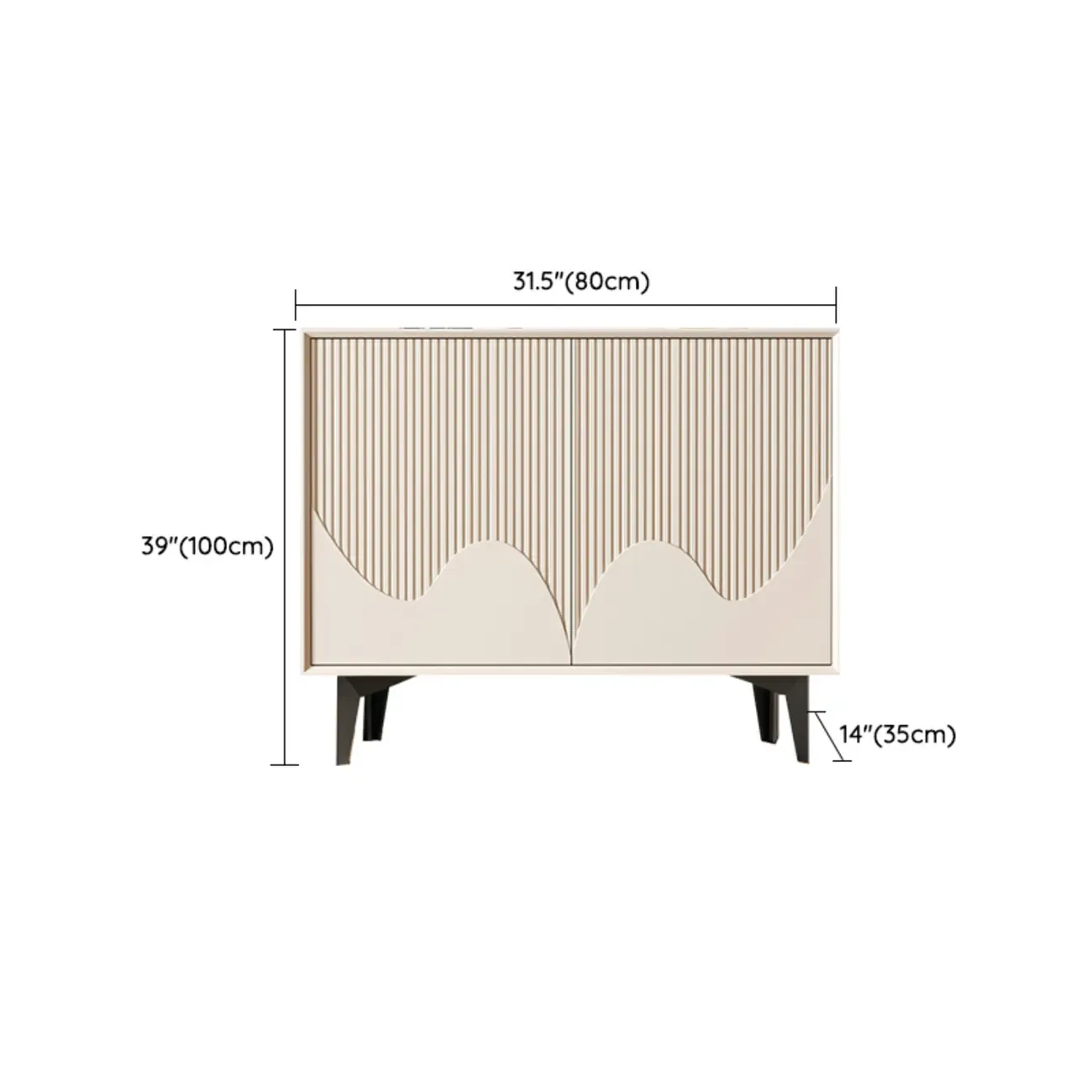 Hallway White Wood Shoe Cabinet with Slate #size