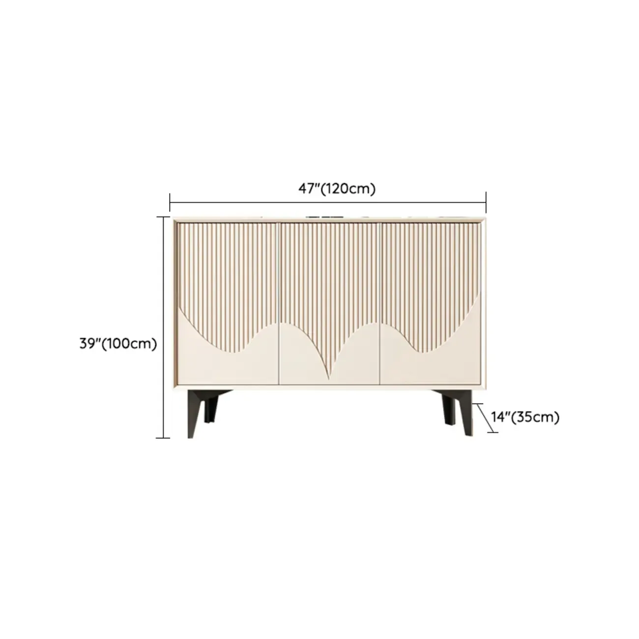 Hallway White Wood Shoe Cabinet with Slate Image - 13