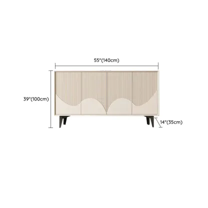 Hallway White Wood Shoe Cabinet with Slate Image - 14