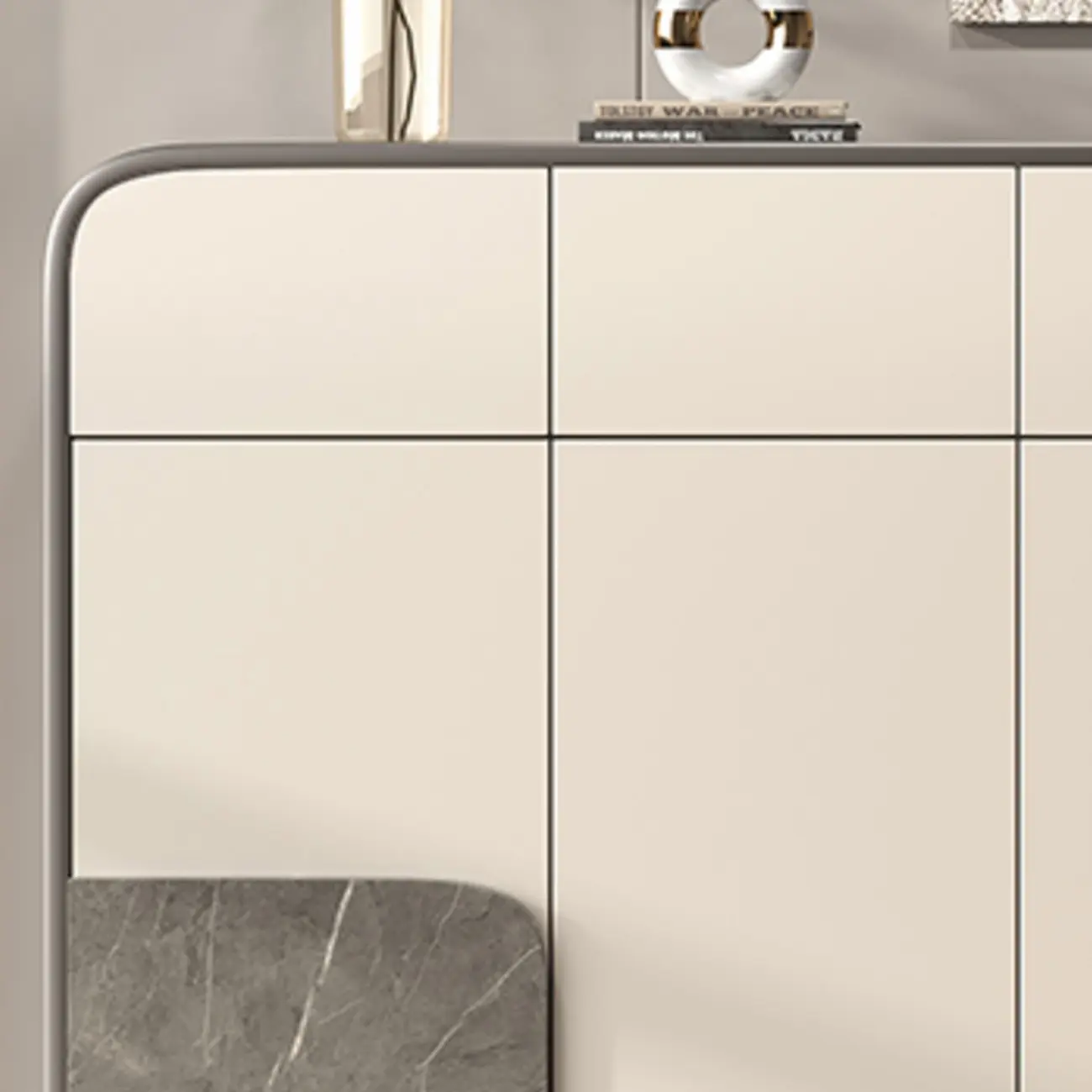 White Solid Wood Shoe Cabinet with Drawers for Entryway Image - 8 | homeyfad