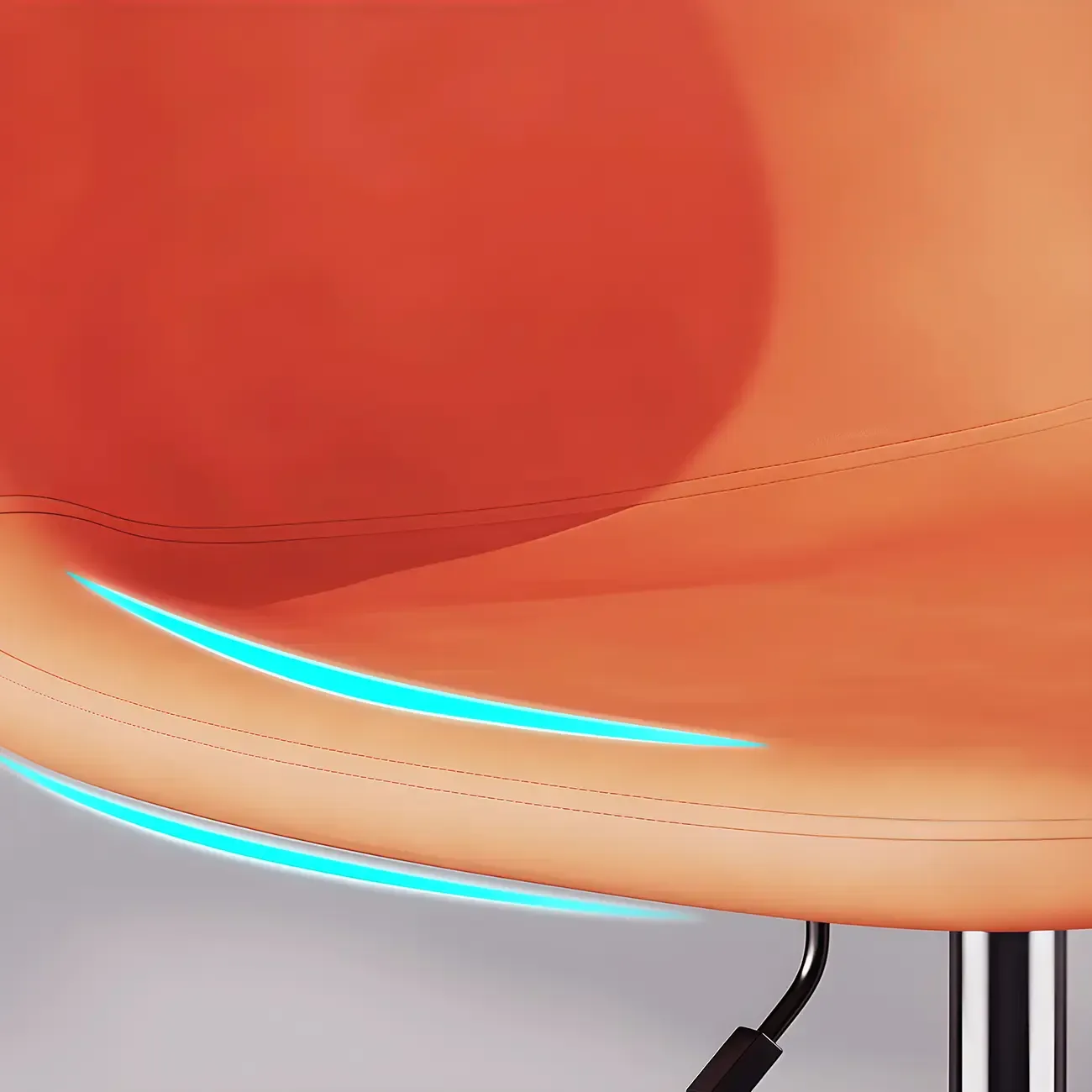 Adjustable Leather Bucket Swivel Bar Stools Image - 10