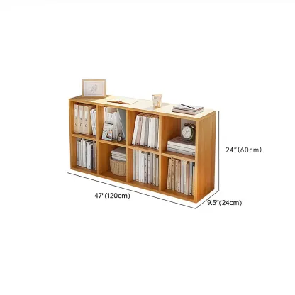 Casual White Wood Cube Horizontal Bookcase Image - 17