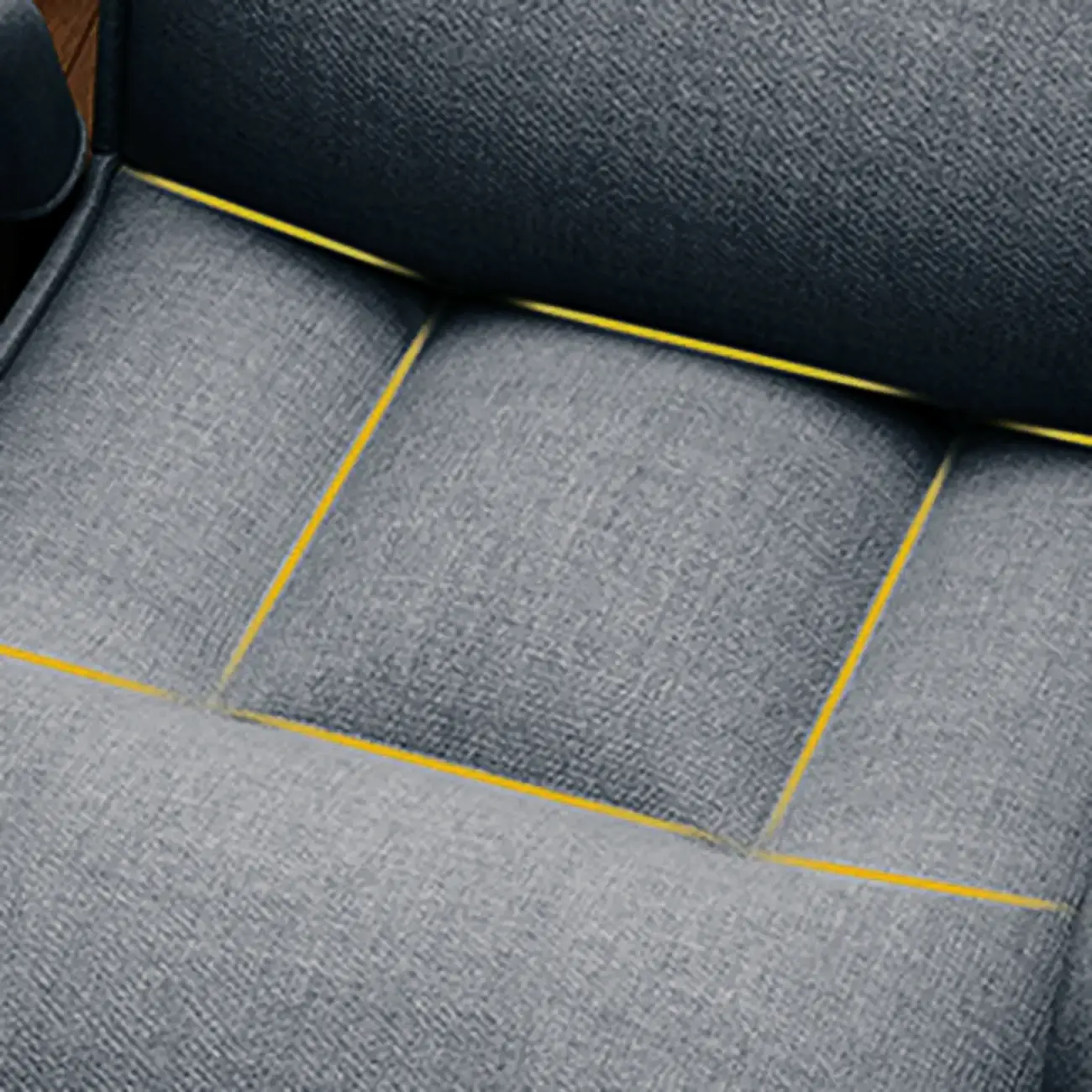 Modern Grey Upholstered 4-Leg Office Chair Image - 12 | homeyfad