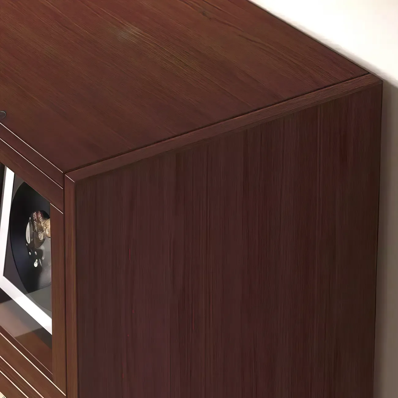 Scandinavian Natural 5-Tier Wood Bookcase with Flip-up Doors Image - 16