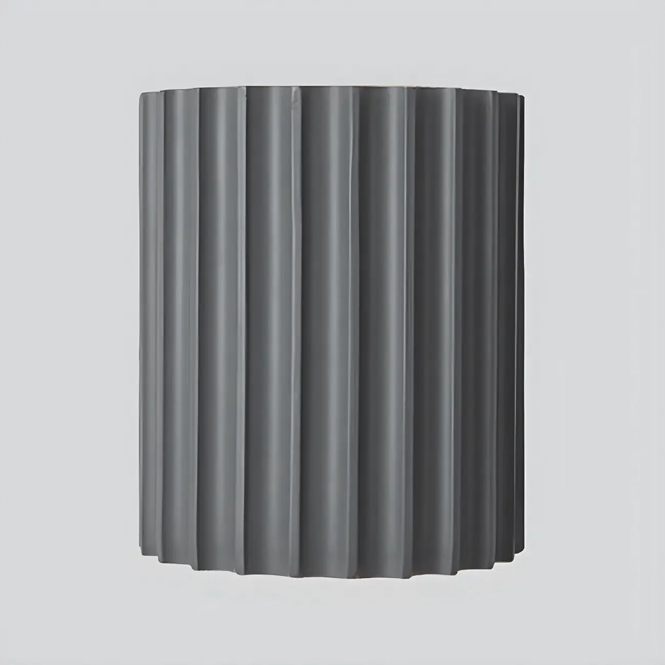 Modern Ribbed Half Cylinder Up Down Wall Sconce Image - 11