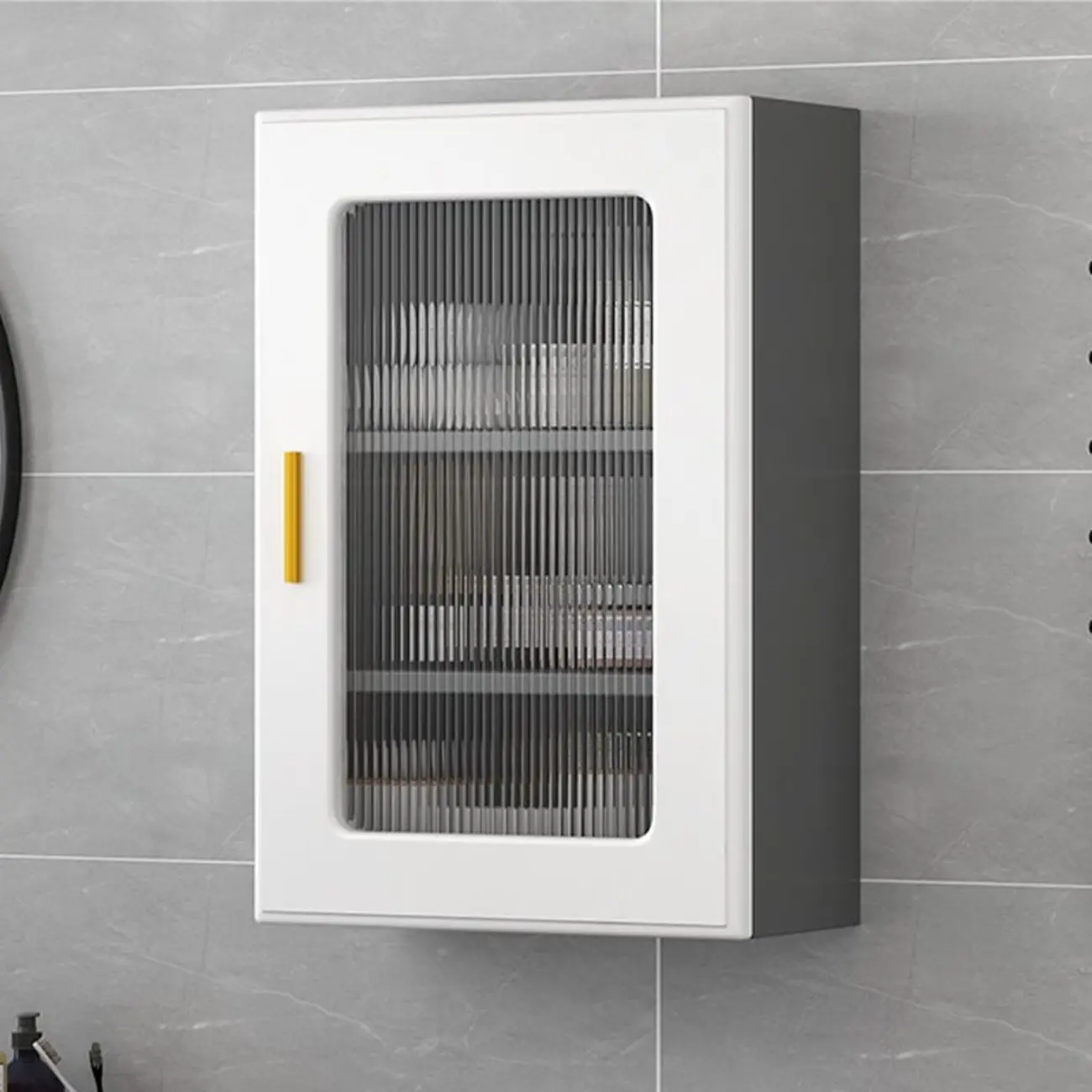 Modern Simple Floating Glass Door Wood China Cabinet Image - 1 | homeyfad