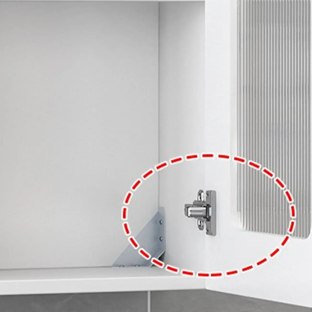 Modern Simple Floating Glass Door Wood China Cabinet Image - 14