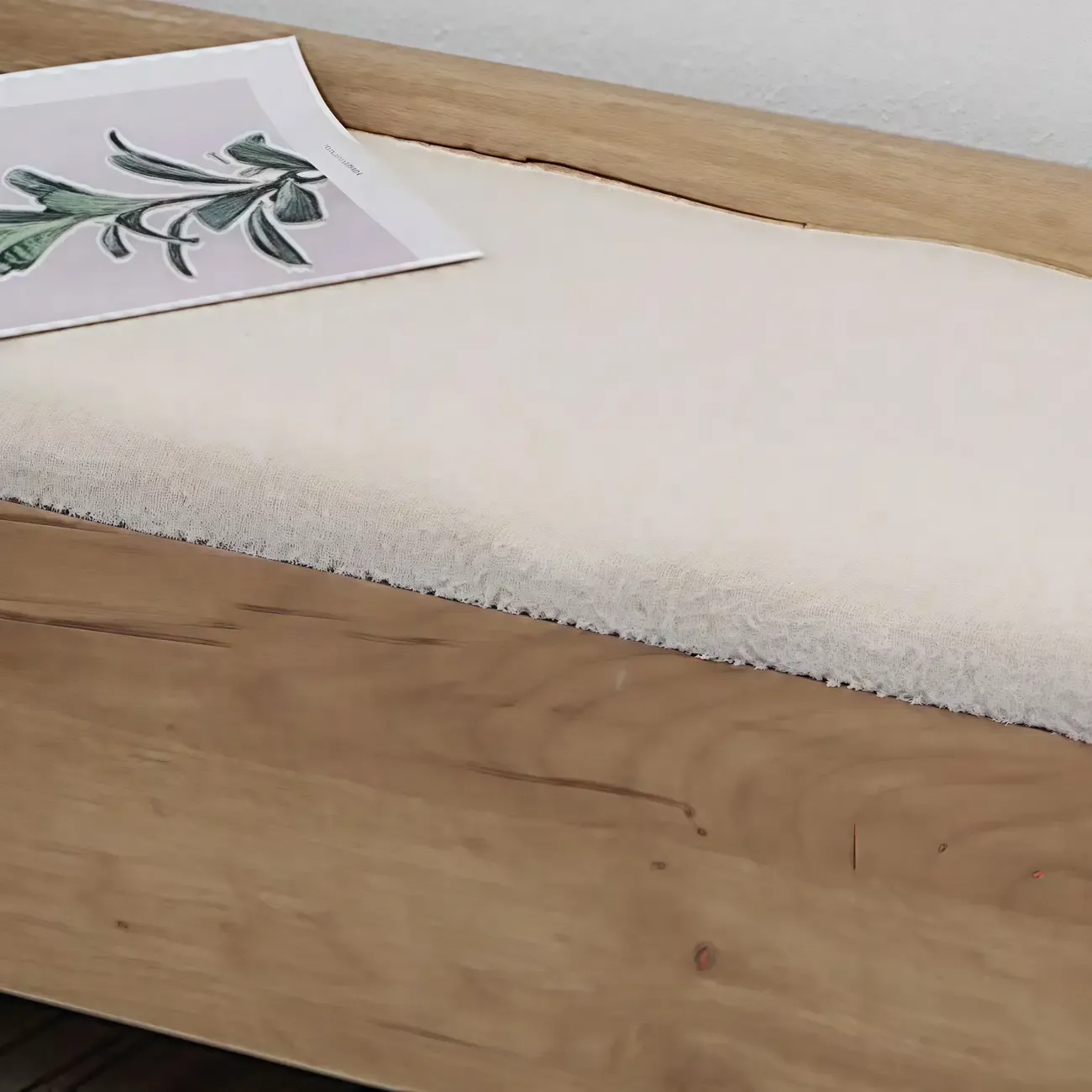 Scandinavian Solid Wood Flip-Top Shoe Storage Bench with Cushion Image - 8