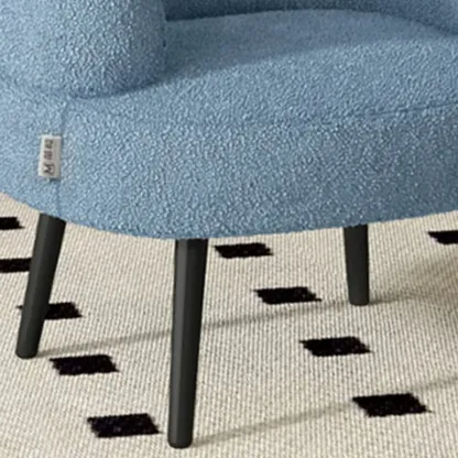 Classic Sherpa Accent Chair with Mid-Back for Living Room Image - 13