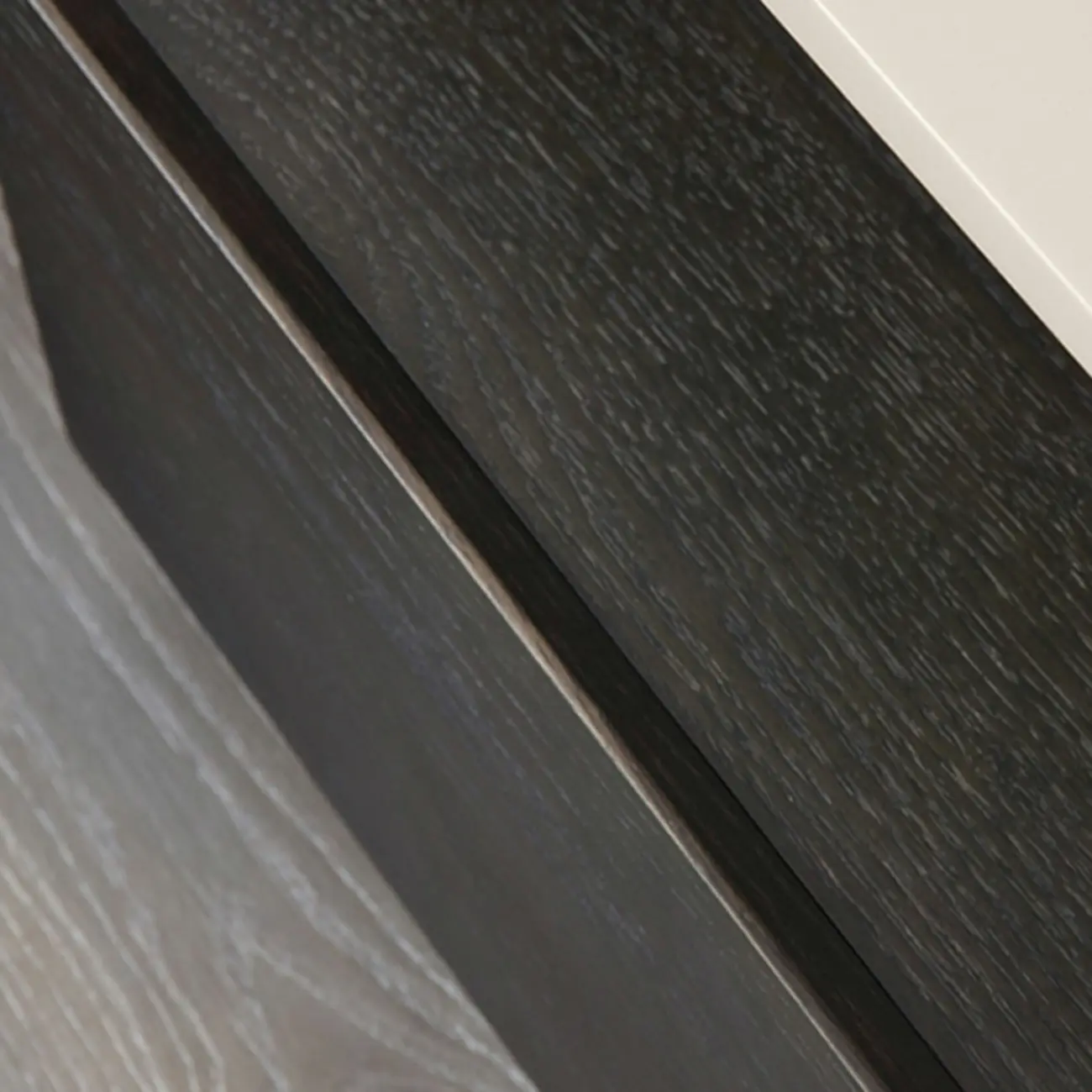 Rectangular Black Wood Open Drawer Storage Nightstand Image - 10 | homeyfad