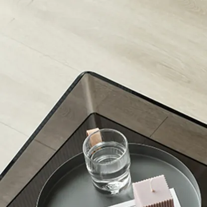 Bedroom Tan Acrylic Open Storage Small Nightstand Image - 7