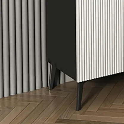 Luxury Grey Wooden Shoe Cabinet for Entryway Image - 13