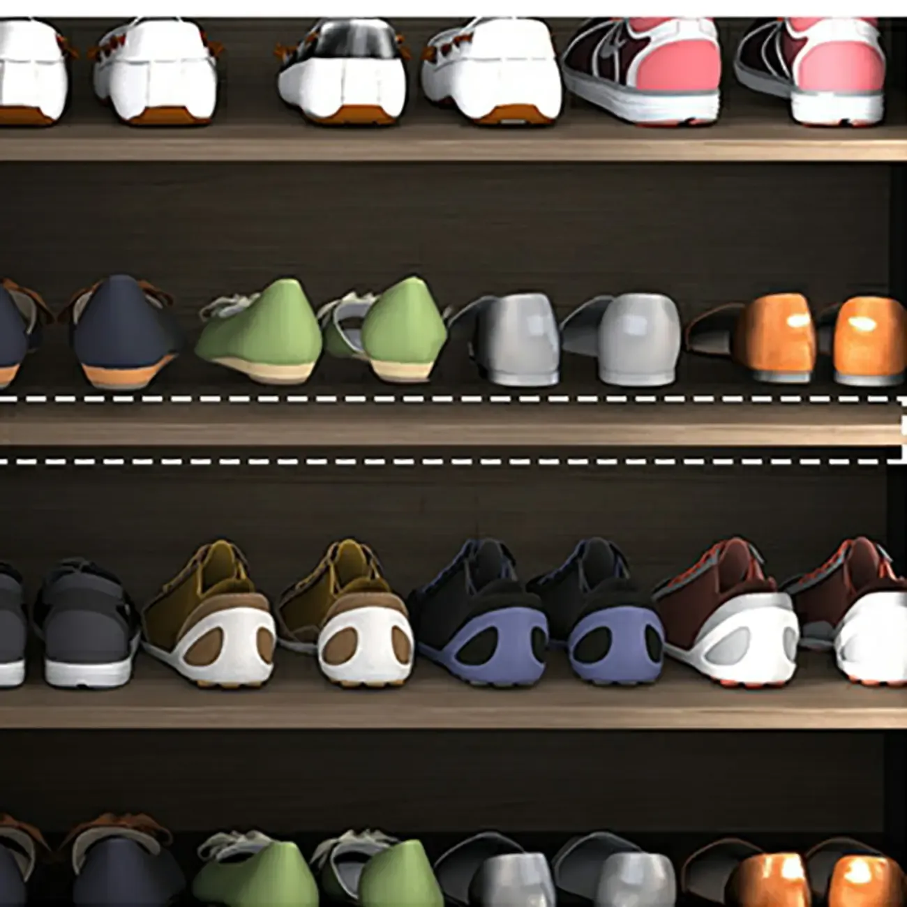 Luxury Grey Wooden Shoe Cabinet for Entryway Image - 14