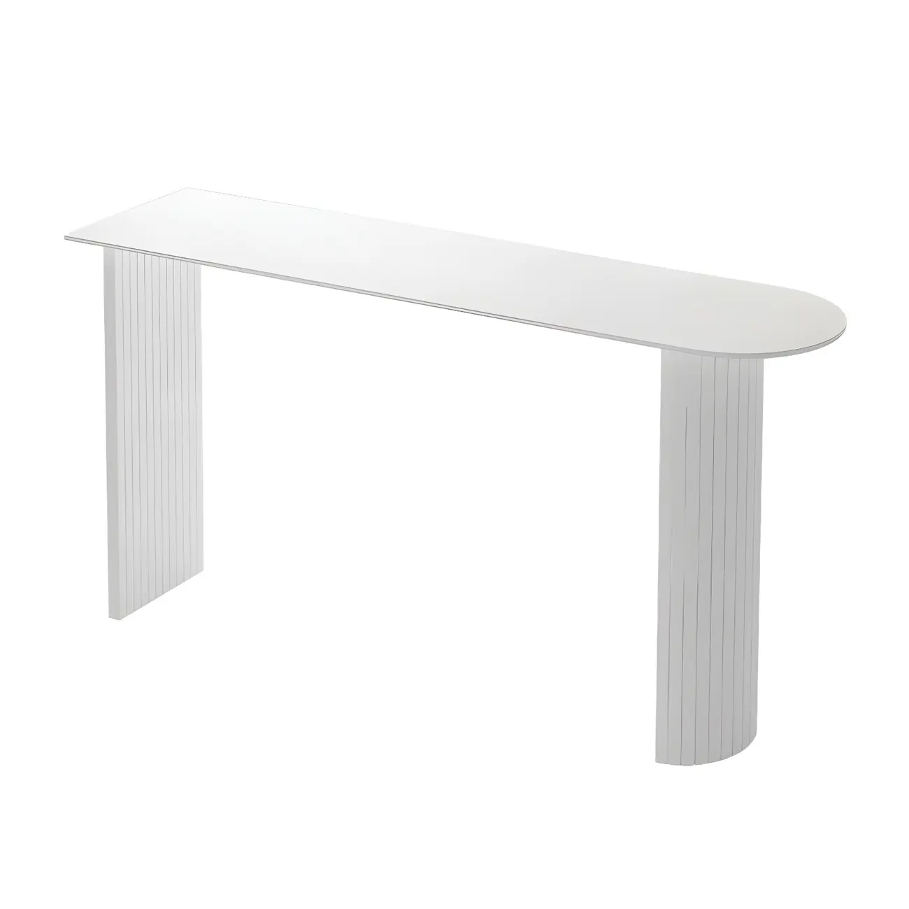 Modern Stone White Steel Base Bar Table for Living Room Image - 6 | homeyfad