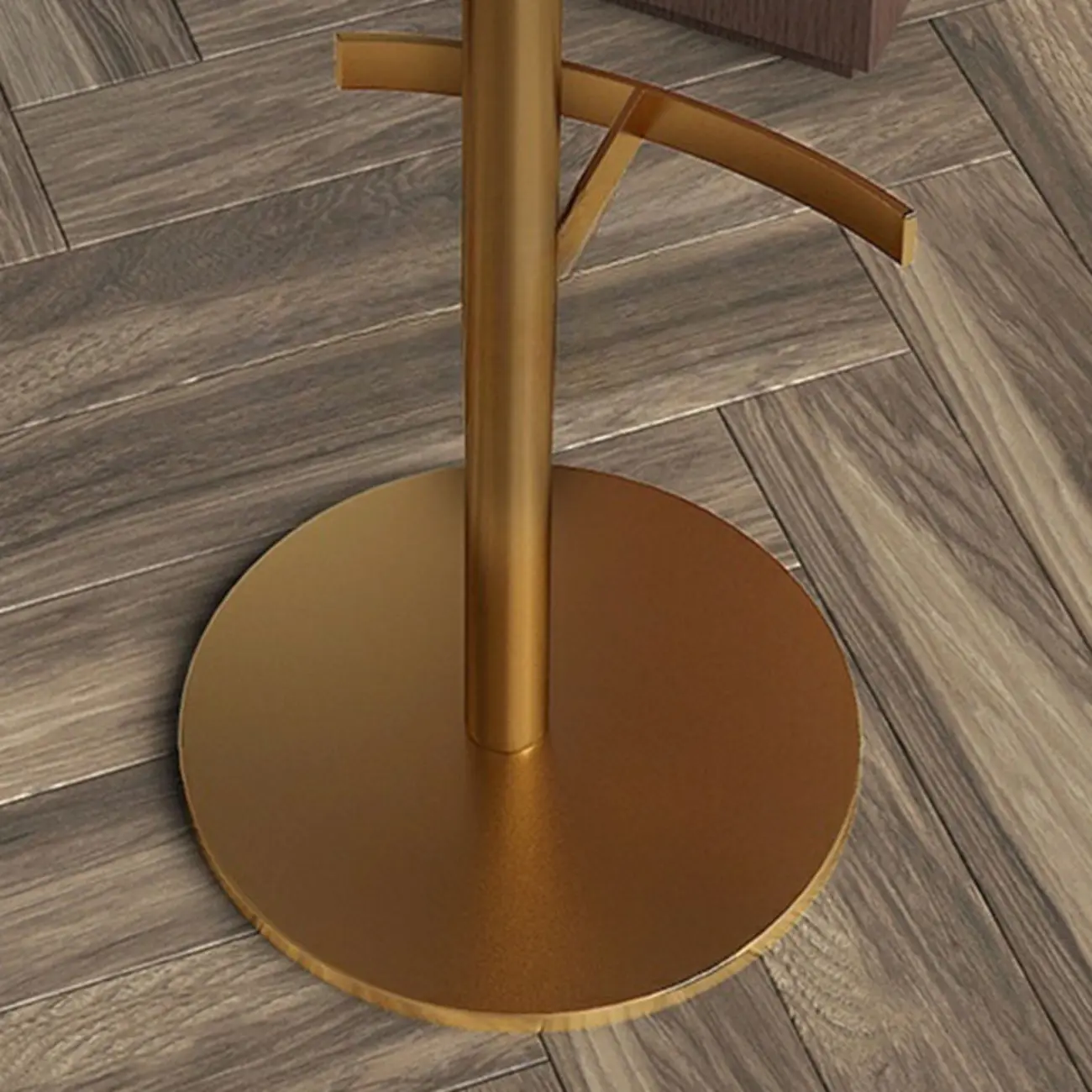 Minimalist Leather Swivel Bar Stools with Low Back for Kitchen Image - 18 | homeyfad