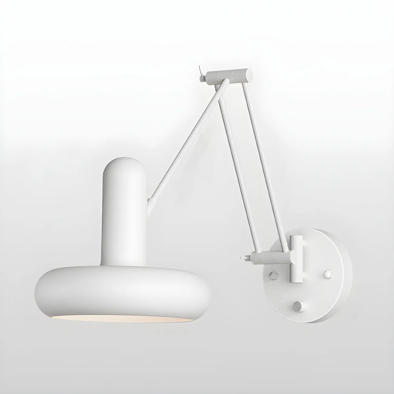 Simple Matte Swing Arm Wall Light with Rotary Socket Switch Image - 7 | homeyfad