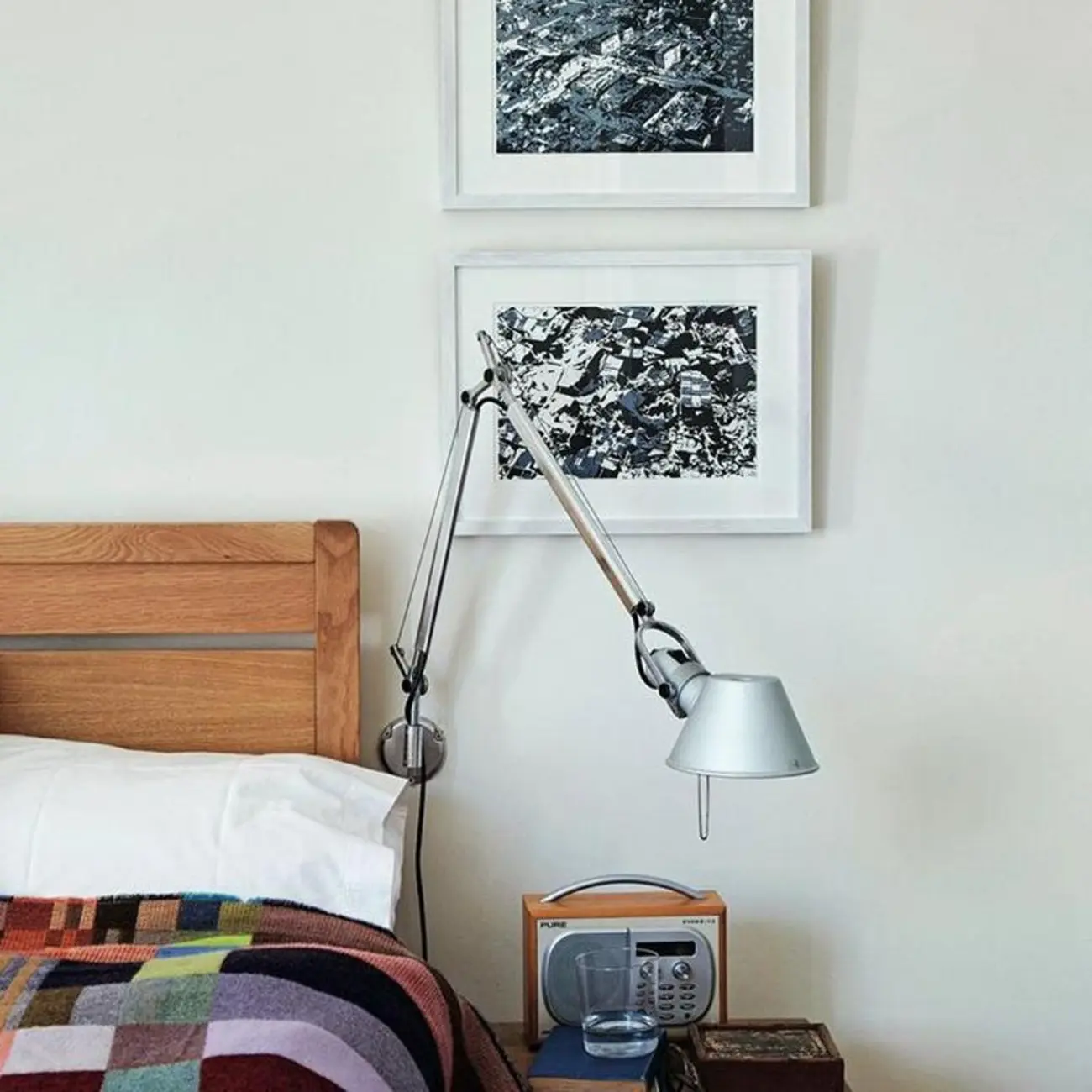 Industrial Silver Aluminum Adjustable Swing Arm Wall Light Image - 3 | homeyfad