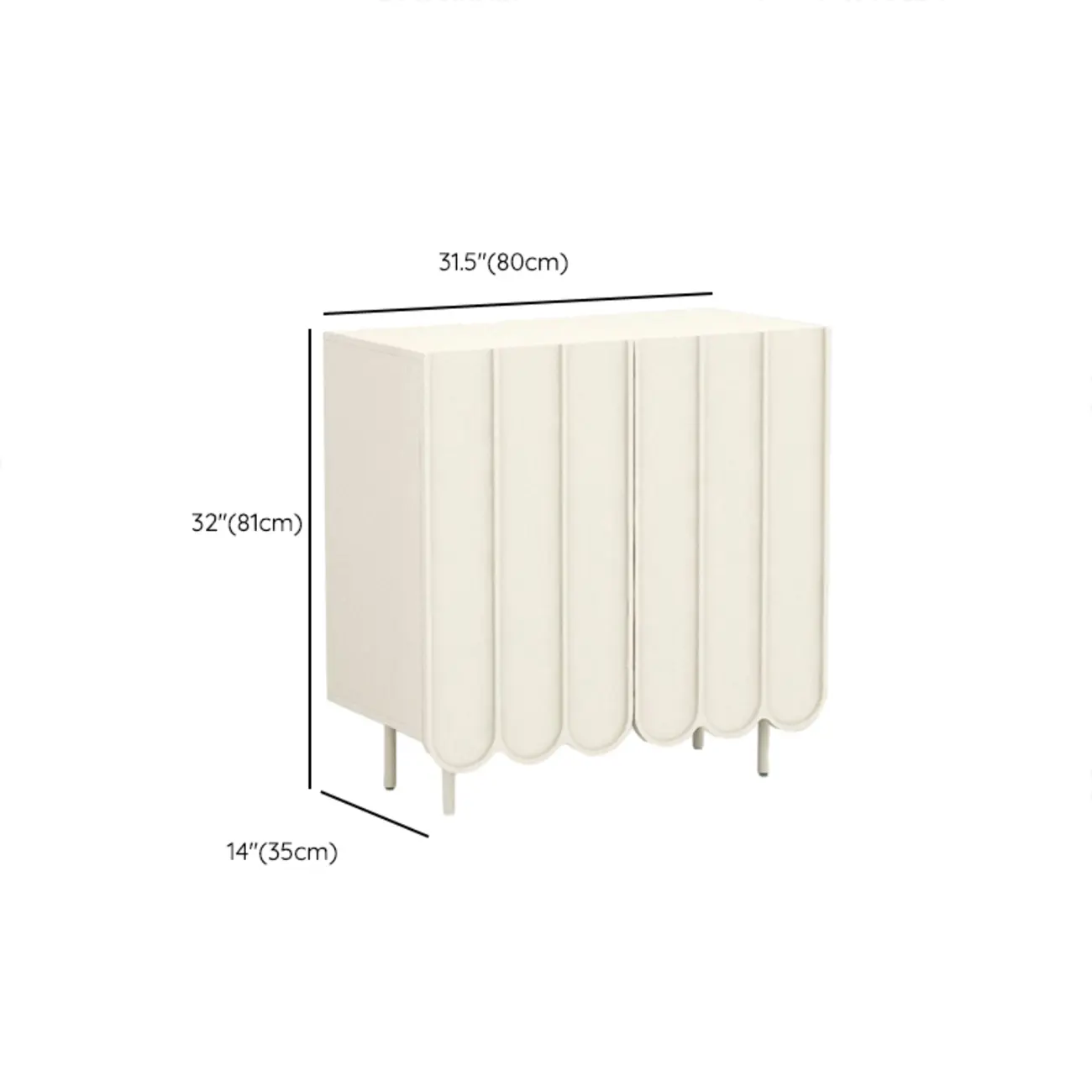 Entryway White Wooden Fluted Front Shoe Cabinet #size | homeyfad