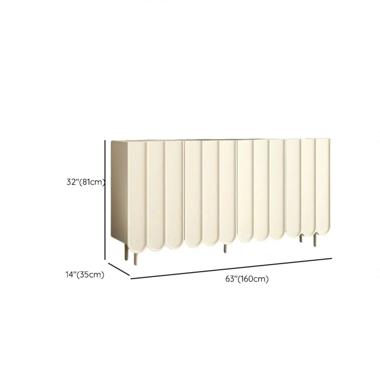 Entryway White Wooden Fluted Front Shoe Cabinet Image - 18 | homeyfad