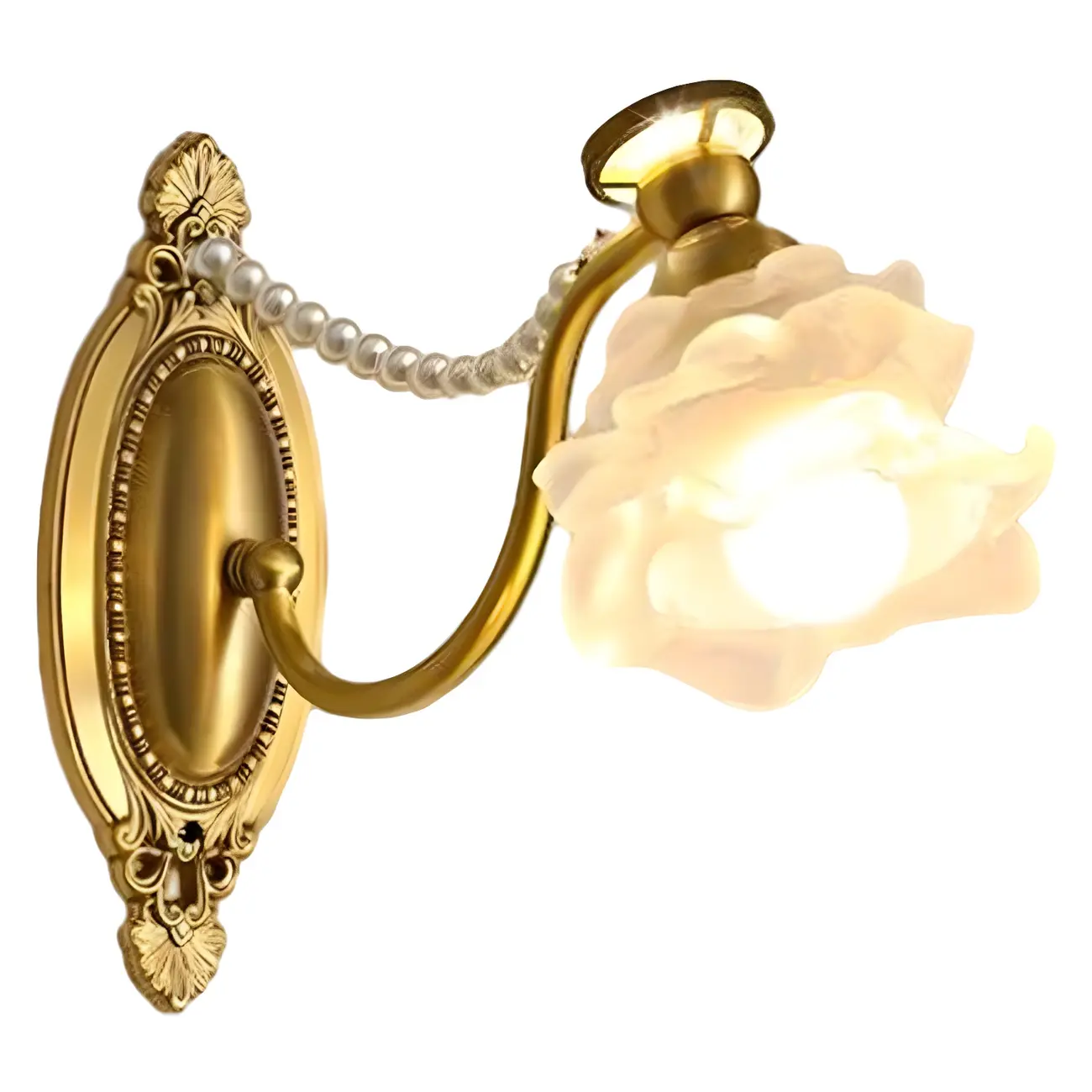 Hardwired Modern Floral Glass LED Wall Sconce with 2-Light | homeyfad