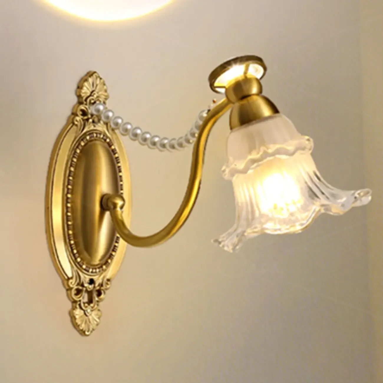 Hardwired Modern Floral Glass LED Wall Sconce with 2-Light | HomeyFad