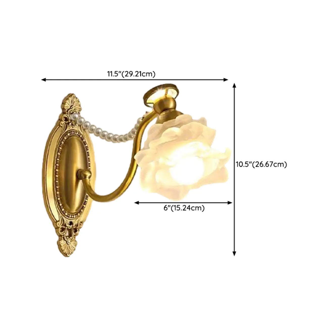 Hardwired Modern Floral Glass LED Wall Sconce with 2-Light | homeyfad