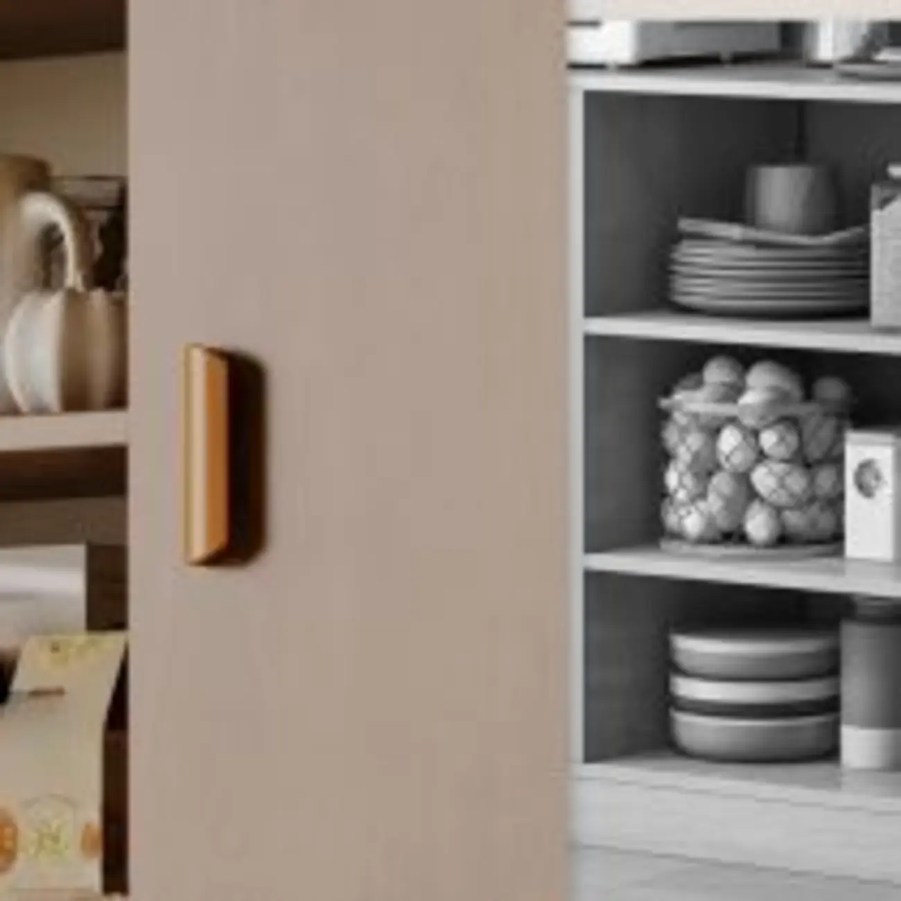 Large Wooden Glass Display Storage Adjustable Buffet Cabinet Image - 8 | homeyfad