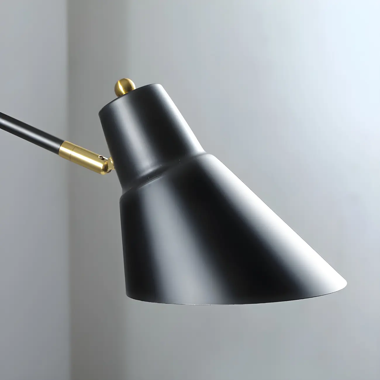 Geometric Metal Adjustable Swing Arm Wall Light Image - 9 | homeyfad