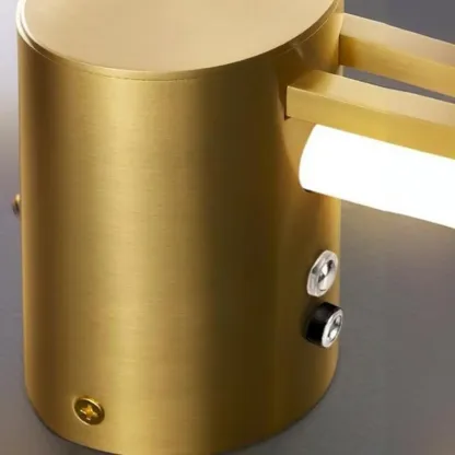 Modern Geometric Metal Wall Sconce with Remote and Acrylic Shade Image - 5