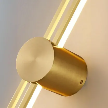 Modern Geometric Metal Wall Sconce with Remote and Acrylic Shade Image - 8