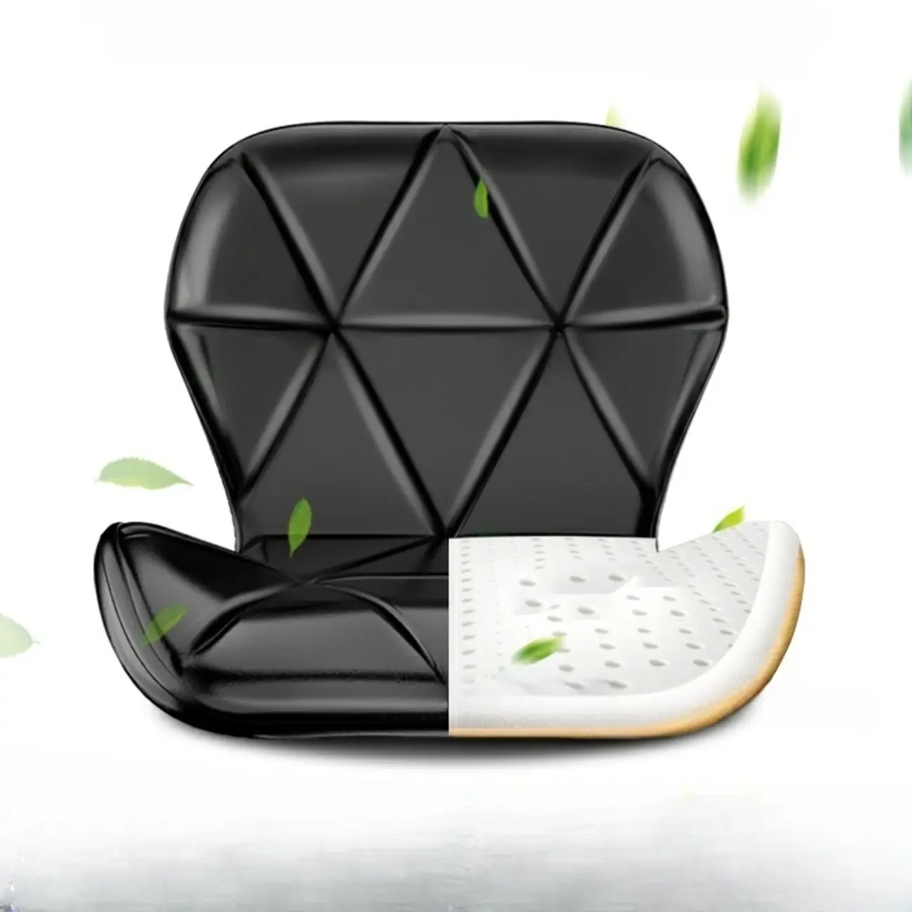 Square Adjustable Swivel Leather Bar Stools with Back Image - 8 | homeyfad