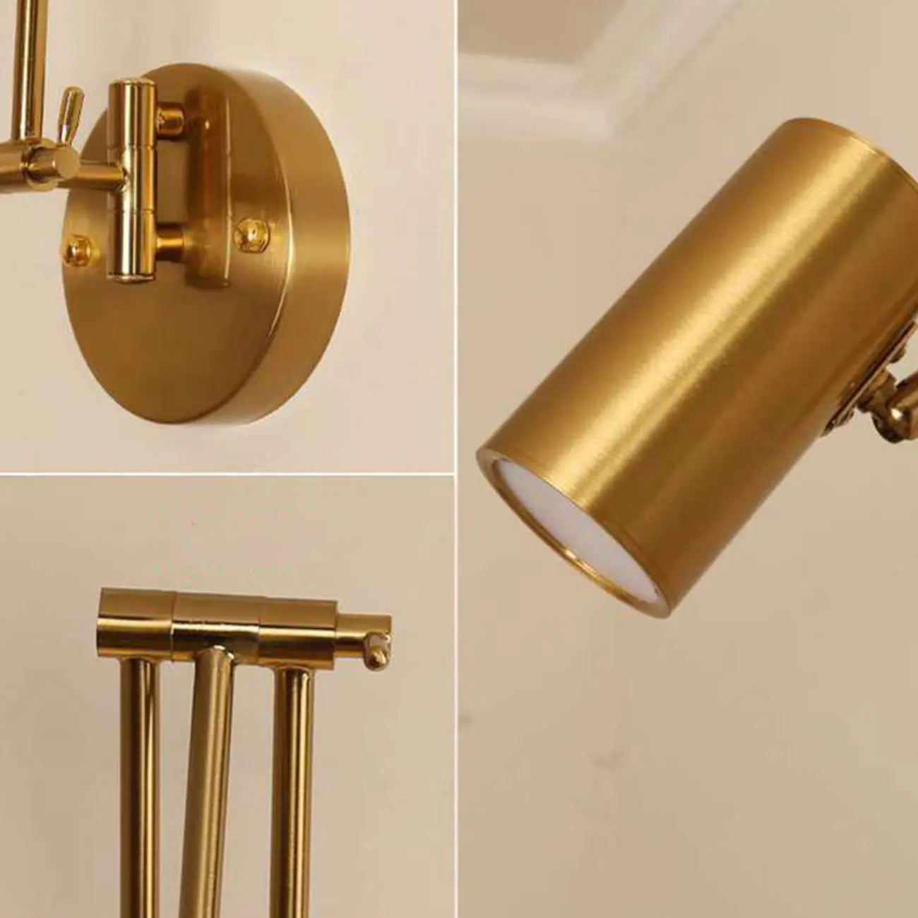 Vintage Adjustable Swing Arm Wall Light for Reading Nook Image - 12 | homeyfad