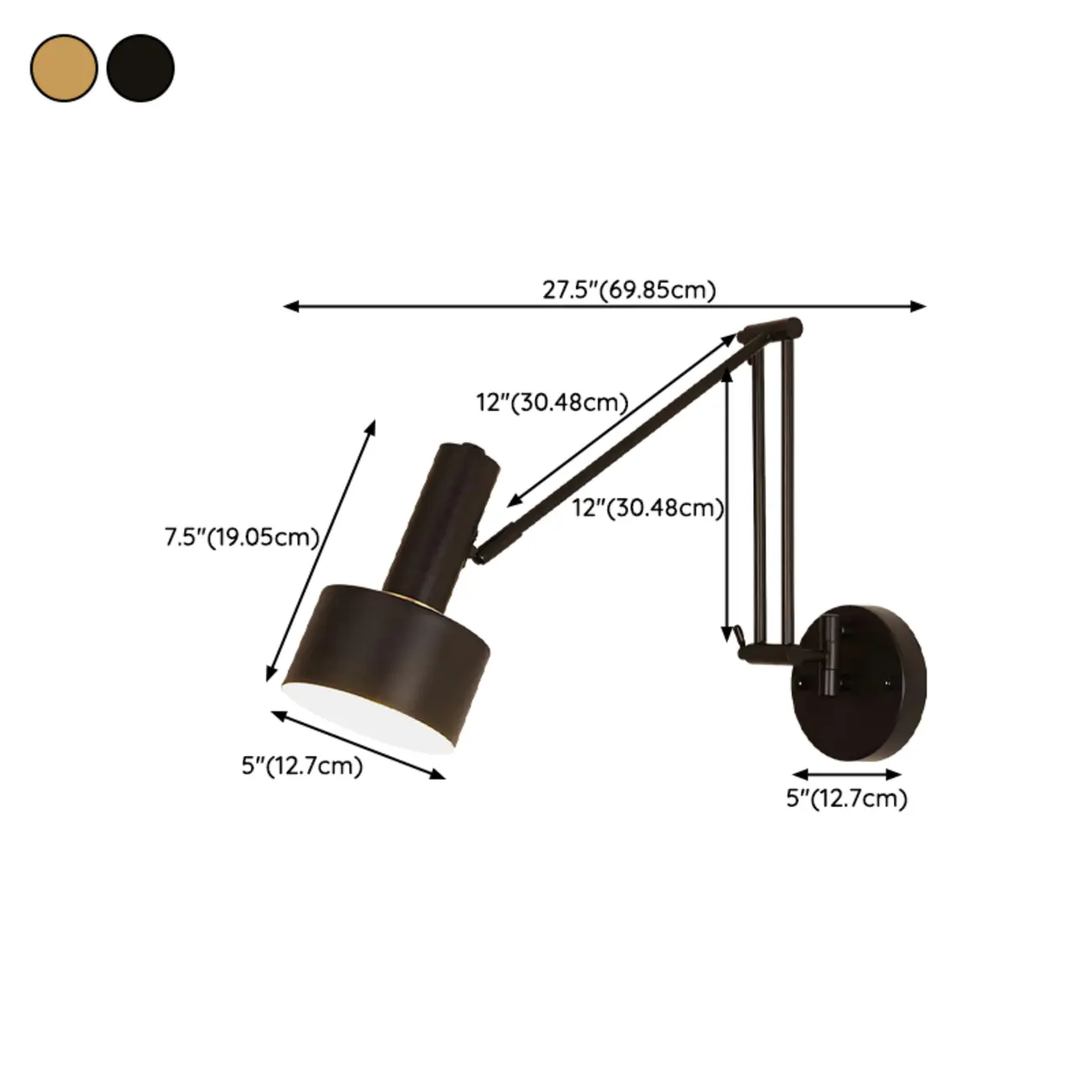 Vintage Adjustable Swing Arm Wall Light for Reading Nook Image - 15 | homeyfad