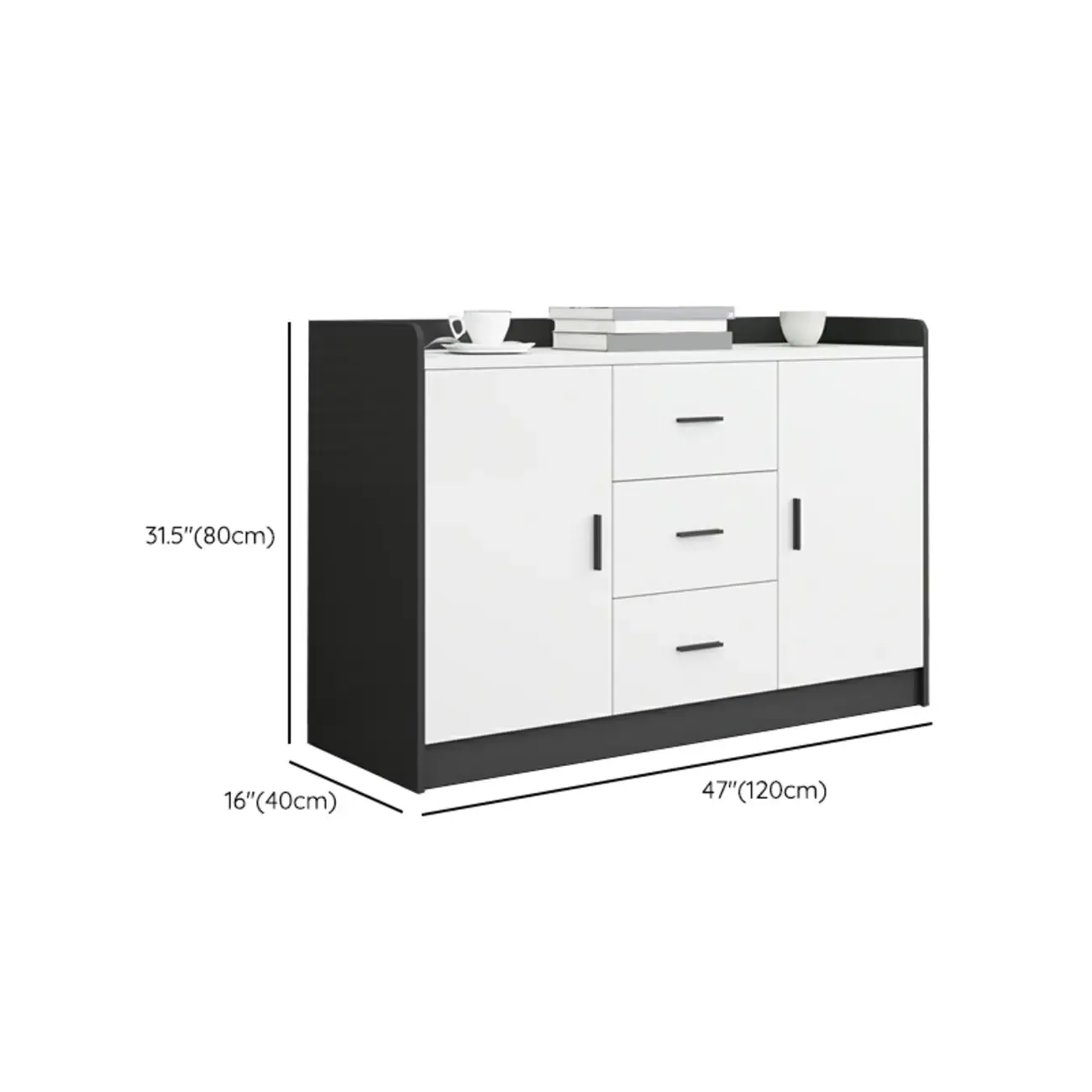 Stylish White Wooden Lateral Filing Cabinets with Shelves Image - 18