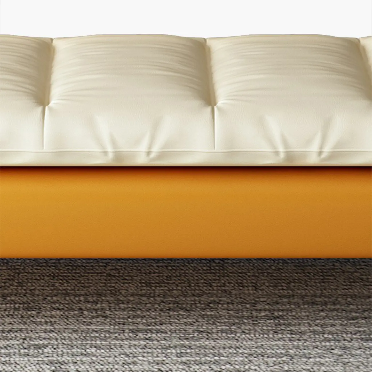Modern Upholstered Orange Armless Bedroom Benches Image - 3 | homeyfad