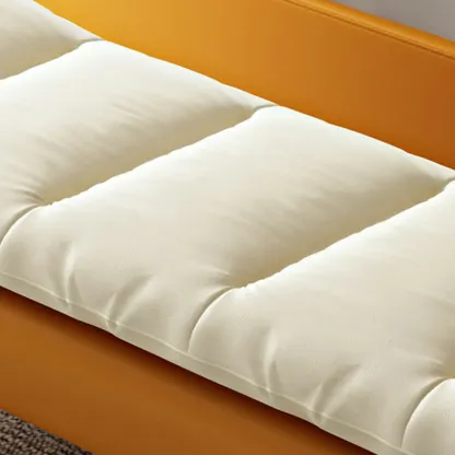 Modern Upholstered Orange Armless Bedroom Benches Image - 4