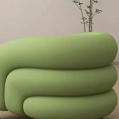 Minimalist Fabric Accent Chair with Memory Foam for Living Room Image - 12