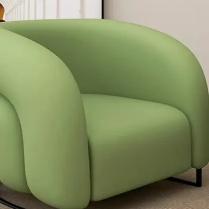 Minimalist Fabric Accent Chair with Memory Foam for Living Room Image - 13