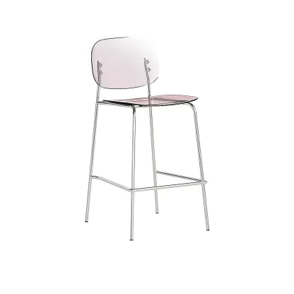 Modern Metal Counter Height Acrylic Bar Stools Image - 31
