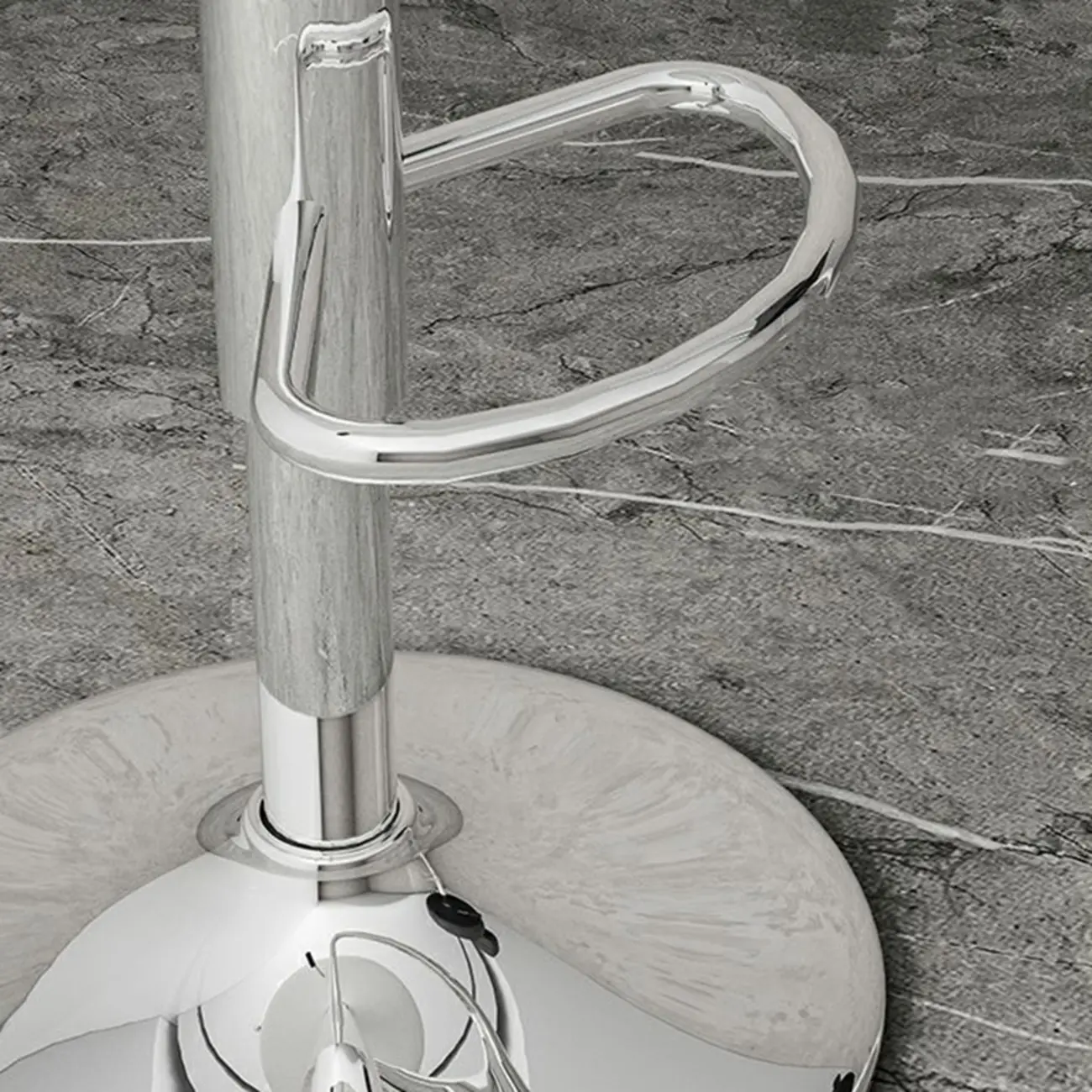 Stylish Upholstered Swivel Bar Stools with Backrest for Kitchen Image - 21 | homeyfad