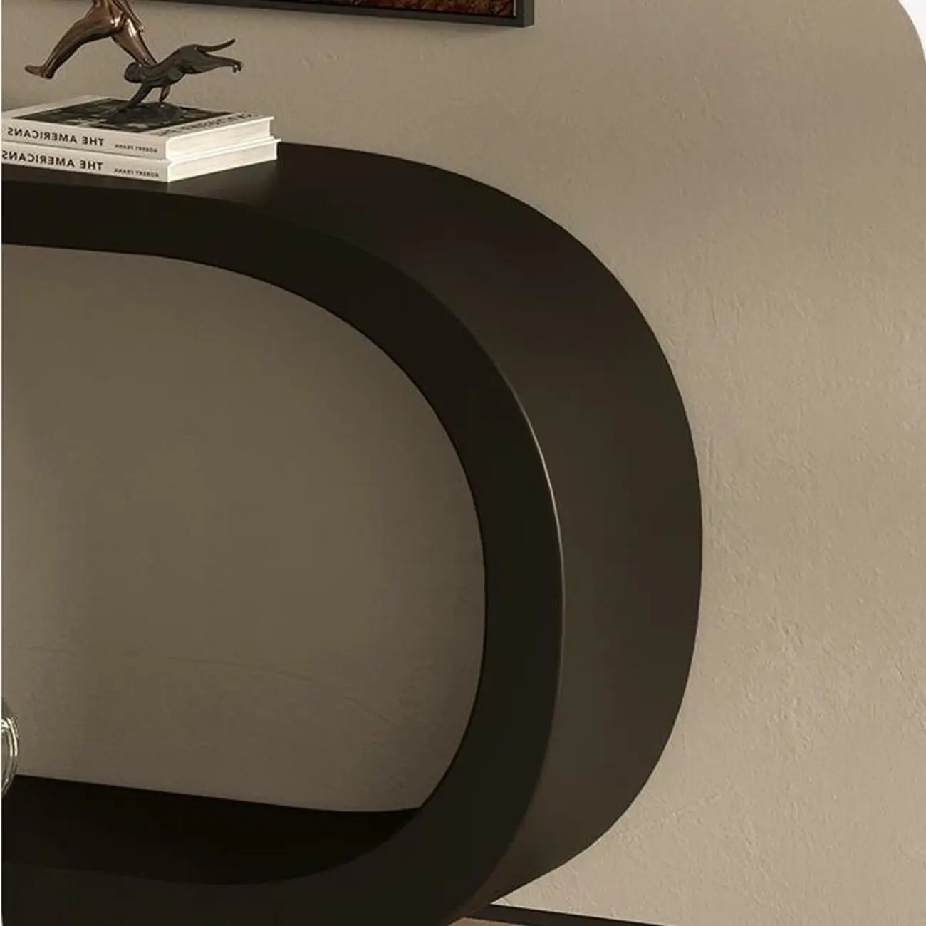 U-Shaped Metal White Narrow Console Table Image - 8 | homeyfad