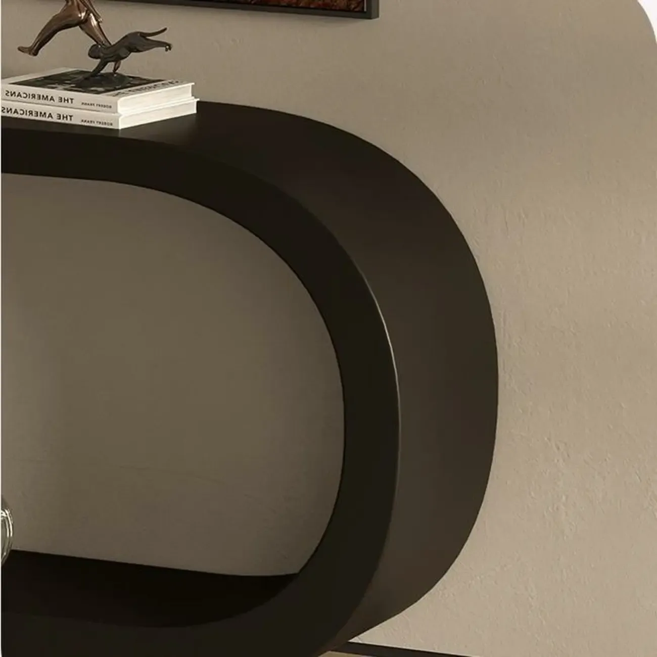 U-Shaped Metal White Narrow Console Table Image - 8