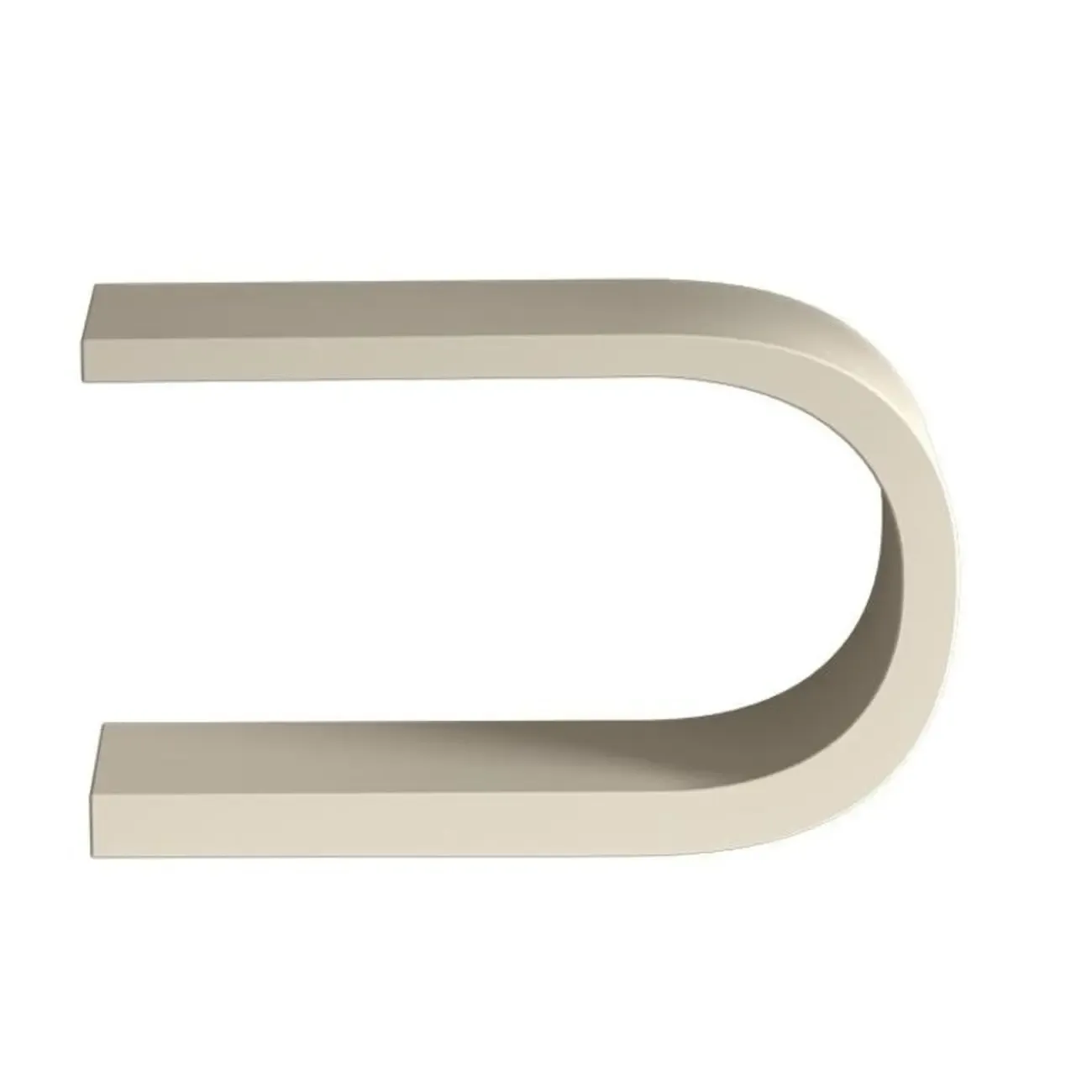 U-Shaped Metal White Narrow Console Table Image - 9