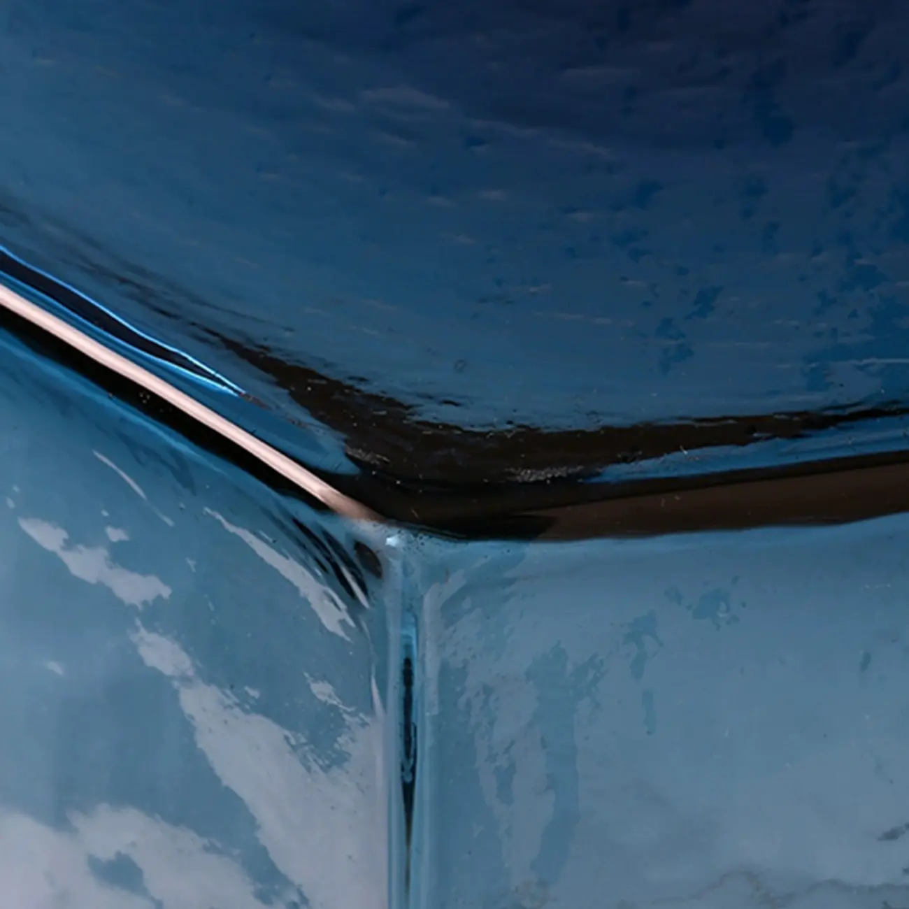 Modern Glass Hexagon End Table with Colorful for Living Room Image - 10 | homeyfad