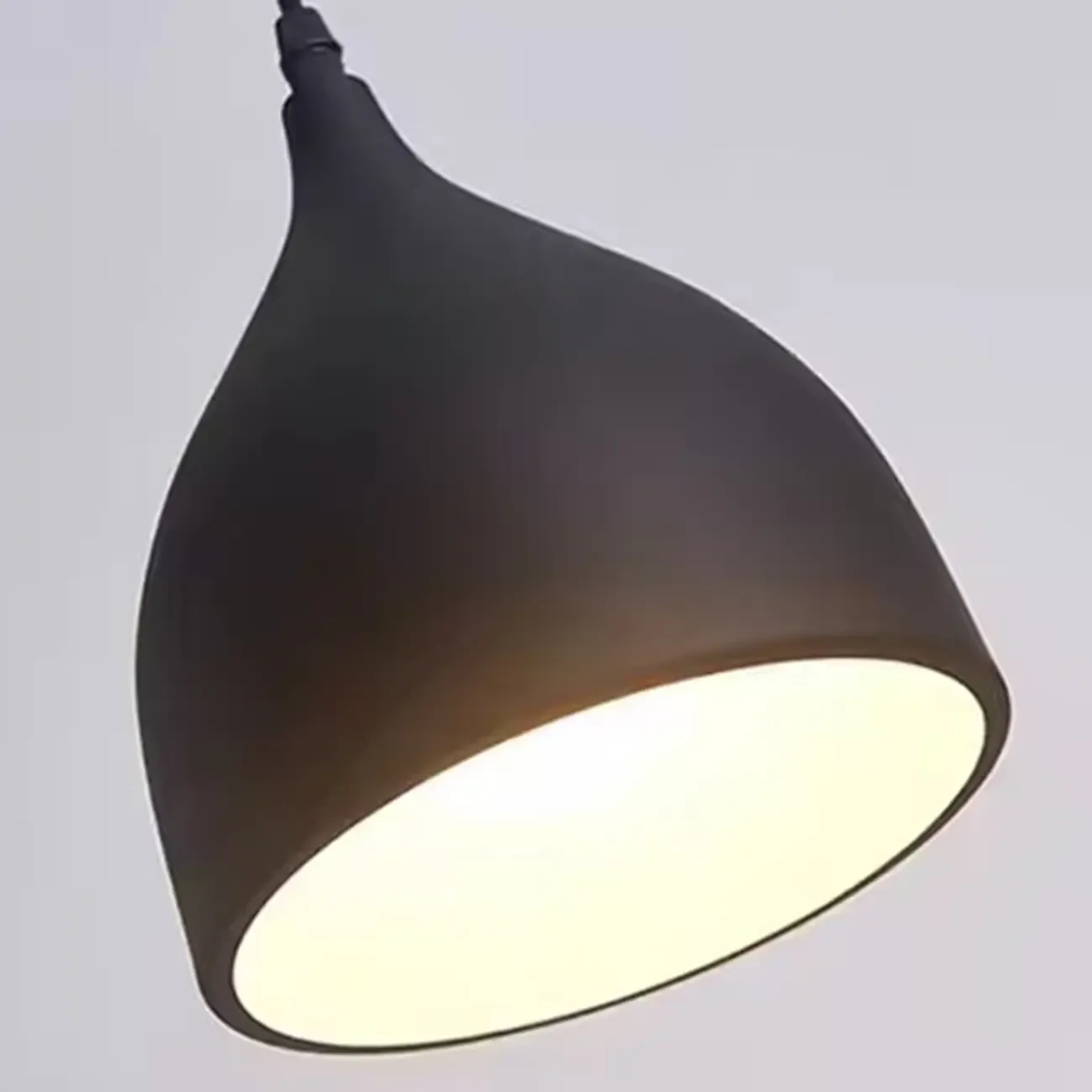 3-Light Modern Metal White Cone Island Light for Kitchen Image - 8