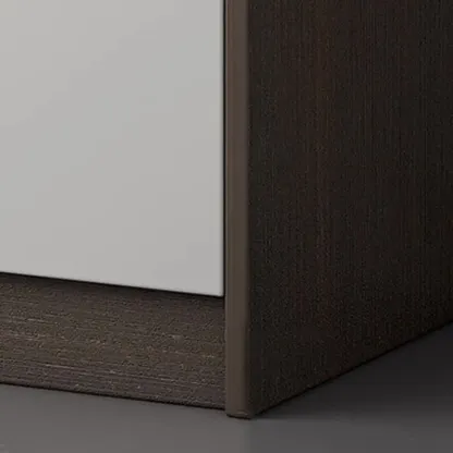Modern Wooden Filing Cabinet with Drawers & Shelves for Office Image - 9