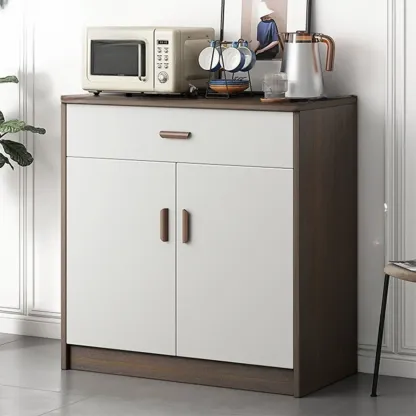 Modern Wooden Filing Cabinet with Drawers & Shelves for Office Image - 20
